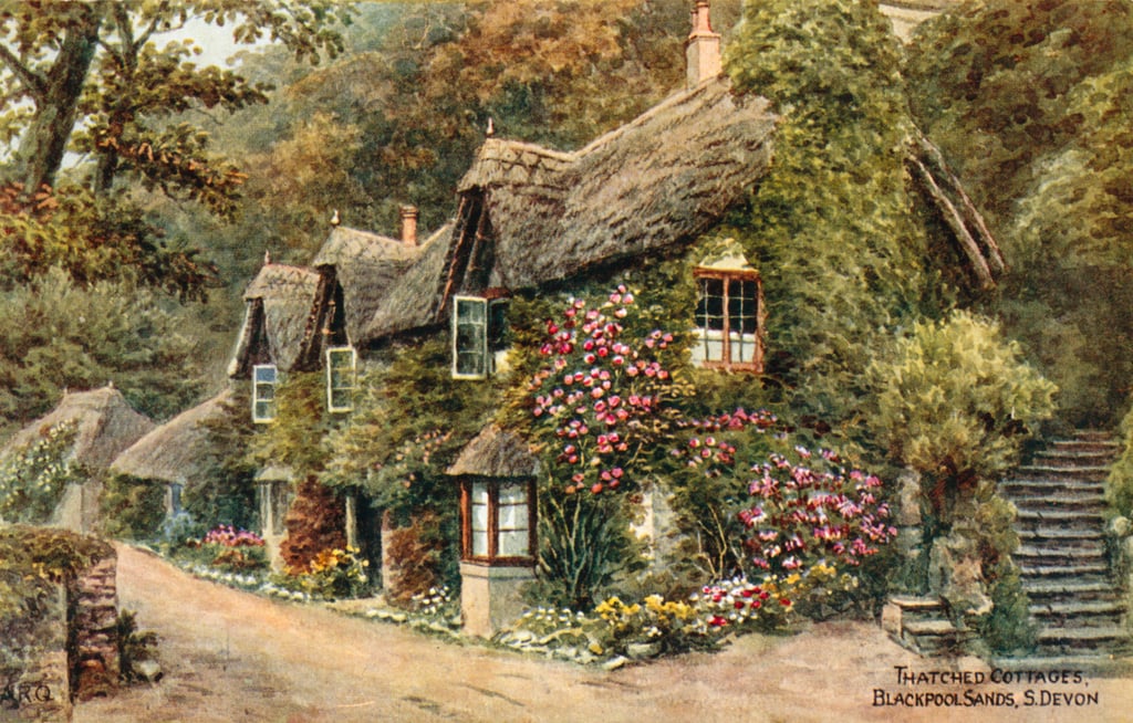 Thatched Cottages, Blackpool Sands, S Devon